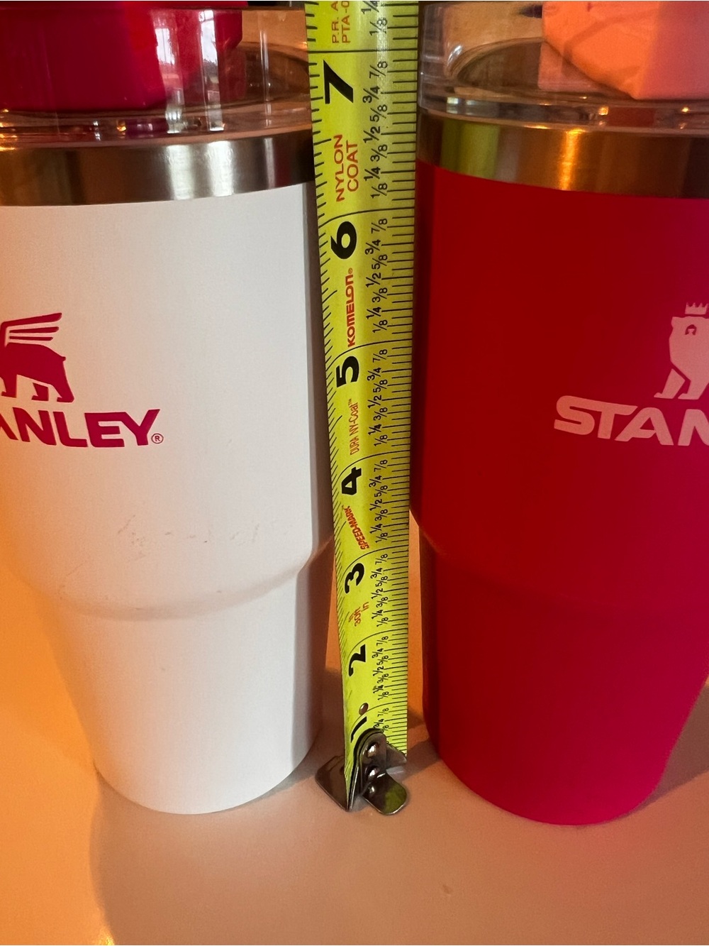 Stanley White Tumbler with Red Accent - Picture 15 of 16